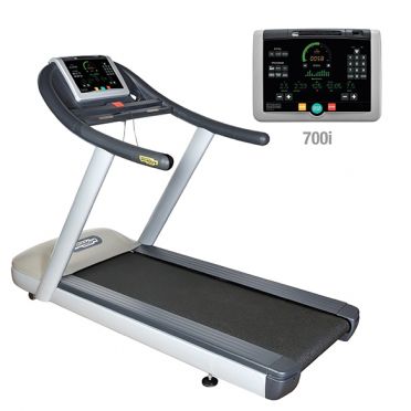 TechnoGym treadmill Jog Now Excite+ 700i silver used 