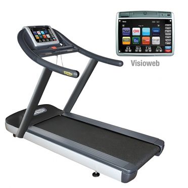 TechnoGym treadmill Jog Now Excite+ 700 Visioweb black used 