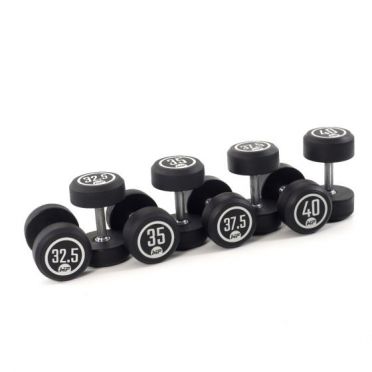 Muscle Power dumbbell set round rubber 32,5 - 40 kg 