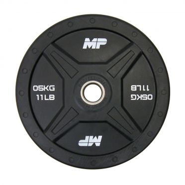 Muscle Power olympic bumper plate 50 mm 5 kg black 