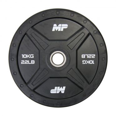 Muscle Power olympic bumper plate 50 mm 10 kg black 