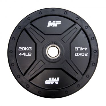 Muscle Power olympic bumper plate 50 mm 20 kg black 