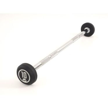 Muscle Power Rubber fixed barbell 10 kg 