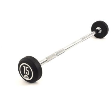 Muscle Power Rubber fixed barbell 15 kg 