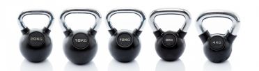 Muscle Power Kettlebell-set Rubber/Chrome 4 - 20 kg 