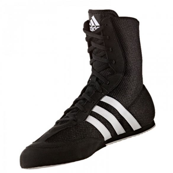 black and white adidas boxing boots