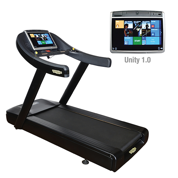TechnoGym treadmill Excite+ Run Now 700 Unity black used  BBTGERN700UZW