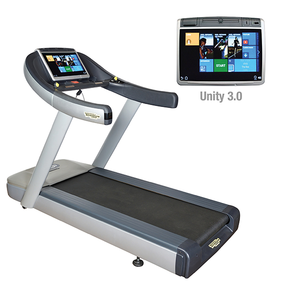 TechnoGym treadmill Excite+ Run Now 700 Unity 3.0 silver used  BBTGERN700U3ZI